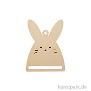 Artikelbild des Artikels “Makramee-Anhänger, Holz, Natur, Hase, 8,7 x 6,5 x 0,4 cm “