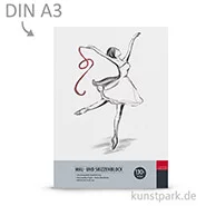 Artikelbild des Artikels “Mal- und Skizzenblock 130g, Kopfleimung DIN A3, 50 Blatt“