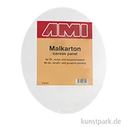 Artikelbild des Artikels “Ovaler Malkarton mit Maltuch bespannt 20 x 25 cm“
