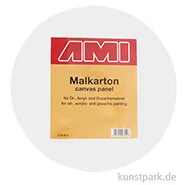 Artikelbild des Artikels “Runder Malkarton mit Maltuch bespannt “