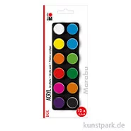 Artikelbild des Artikels “Marabu Acrylfarben Set - Basic, 12 x 3,5 ml “