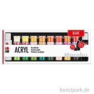 Artikelbild des Artikels “Marabu Acrylfarben Set - Basic, 32 x 3,5 ml + 2 x 59 ml “