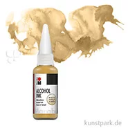 Artikelbild des Artikels “Marabu Alcohol Ink - Alkoholtinte, 20 ml Einzelfarbe | Metallic-Gold“