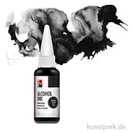Artikelbild des Artikels “Marabu Alcohol Ink - Alkoholtinte, 20 ml Einzelfarbe | Schwarz“