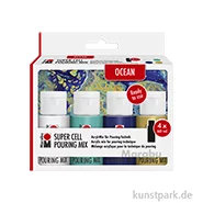 Artikelbild des Artikels “Marabu Super Cell Pouring Farben - Ocean, 4 x 60 ml “