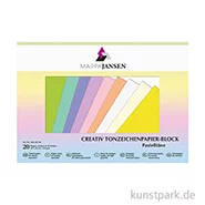 Artikelbild des Artikels “Marpa Jansen Tonzeichenpapier, 10 Pastelltöne 24x34 cm 20 Blatt “