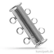 Artikelbild des Artikels “Messing Magnetschiebeverschluß, 3-reihig, 20 mm Platin“