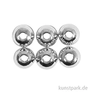 Artikelbild des Artikels “Metall Abstandsperle für Schmuck, 5 mm ø, Silber, 6 Stück “