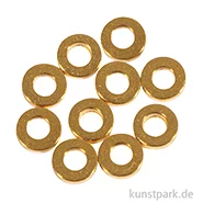 Artikelbild des Artikels “Metall Abstandsscheibe für Schmuck, 4 x 1 mm ø, Gold, 10 Stück “