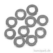 Artikelbild des Artikels “Metall Abstandsscheibe für Schmuck, 4 x 1 mm ø, Silber, 10 Stück “