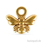 Artikelbild des Artikels “Metall Anhänger Mini - Biene, 4 Stück Gold“
