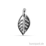 Artikelbild des Artikels “Metall Anhänger Mini - Blatt, 6 Stück Silber“