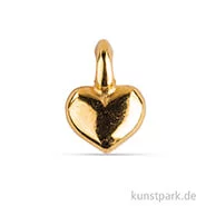 Artikelbild des Artikels “Metall Anhänger Mini - Herz, 6 Stück Gold“