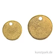 Artikelbild des Artikels “Metall-Anhänger - Scheiben, Gold, 6 Stück, 2 Größen “