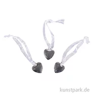 Artikelbild des Artikels “Metall-Dekoanhänger Herz, Silber, 2,5 cm, 3 Stück “