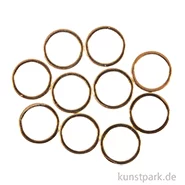 Artikelbild des Artikels “Metall Flachringe für Schmuck, 10 mm, Gold, 10 Stück “