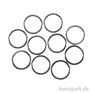 Artikelbild des Artikels “Metall Flachringe für Schmuck, 10 mm, Silber, 10 Stück “