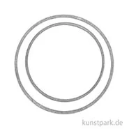 Artikelbild des Artikels “Metall-Flachringe - Silber, 4 Stück, 2 Größen “