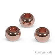 Artikelbild des Artikels “Metall-Perle - Roségold, 8 mm, 5 Stück “