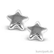 Artikelbild des Artikels “Metall-Perle Stern 5 mm, 6 Stück Silber“