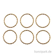 Artikelbild des Artikels “Metall Ring gedreht für Schmuck, 20 mm, Gold, 6 Stück “