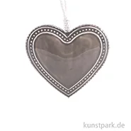 Artikelbild des Artikels “Metallanhänger graues Herz mit Deco-Rand 7,8 x 7,5 x 1,3 cm“