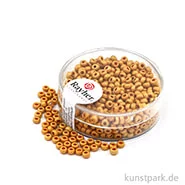 Artikelbild des Artikels “Metallic-Rocailles matt - 2,6 mm - 17 g Dose | Goldgelb“