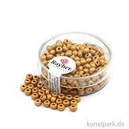 Artikelbild des Artikels “Metallic-Rocailles matt - 4 mm - 17 g Dose | Goldgelb“
