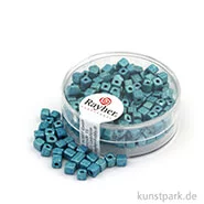 Artikelbild des Artikels “Metallic-Würfel matt - 3,4 mm - 15 g Dose | Türkis“