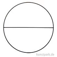Artikelbild des Artikels “Metallring mit Querstrebe, Schwarz Matt, 25 cm “