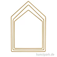 Artikelbild des Artikels “Metallringe Häuser, Gold, je 1 x 19 cm + 23 cm + 27,5 cm, 3 Stück “