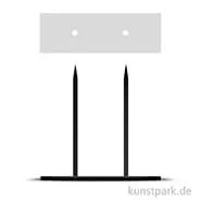 Artikelbild des Artikels “Metallsockel schwarz mit 2 Steckspitzen, 10 x 20 cm, Höhe 20 cm “