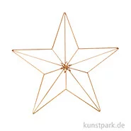 Artikelbild des Artikels “Metallstern mit 5 Zacken, Matt Champagne, 20 x 19 cm “