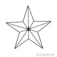 Artikelbild des Artikels “Metallstern mit 5 Zacken, Matt Schwarz, 20 x 19 cm “