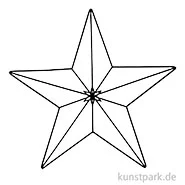 Artikelbild des Artikels “Metallstern mit 5 Zacken, Matt Schwarz, 30 x 28 cm “