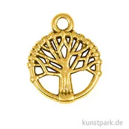 Artikelbild des Artikels “Mini-Anhänger Metall - goldener Lebensbaum, 3 Stück “
