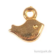 Artikelbild des Artikels “Mini-Anhänger Metall - goldener Vogel, 6 Stück “