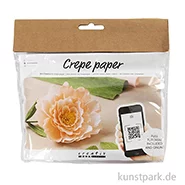Artikelbild des Artikels “Mini Bastelset - Blumen aus Krepppapier, Pfingstrose “