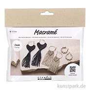 Artikelbild des Artikels “Mini Bastelset Makramee - Ohrringe, Schwarz, Olivbraun, Beige “