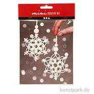 Artikelbild des Artikels “Mini Bastelset Makramee - Schneeflocken, 10 cm “