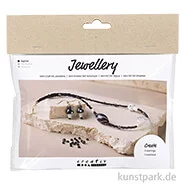 Artikelbild des Artikels “Mini Bastelset Schmuck, Halskette + Ohrringe, Chunky, Schwarz “