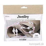 Artikelbild des Artikels “Mini Bastelset Schmuck, Halsketten + Ohrringe mit Wachsperlen “