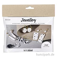 Artikelbild des Artikels “Mini Bastelset Schmuck, Polymer Clay Ohrringe, Schwarz Weiß “
