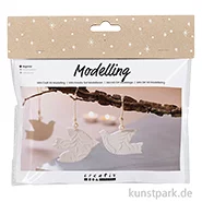 Artikelbild des Artikels “Mini Bastelset - Tauben Anhänger Modellieren, Creme “