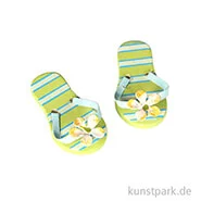 Artikelbild des Artikels “Mini Flip-Flops - grün gestreift, 4,5 cm “