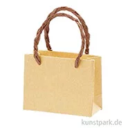 Artikelbild des Artikels “Mini Papiertasche, Natur, 4 x 1,5 x 3 cm, 2 Stk. “