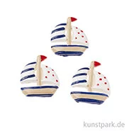 Artikelbild des Artikels “Mini Segelschiff - gepunktet, 2,5 cm, 3 Stück “