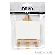 Artikelbild des Artikels “Mini Staffelei mit Leinwand, Weiß, Höhe 11,5 cm “
