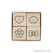 Artikelbild des Artikels “Mini Stempelset - Chingu, 4 Holzstempel, 3 x 3 x 3 cm “