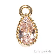 Artikelbild des Artikels “Mini-Strassanhänger Metall - goldener Tropfen, 2 Stück “